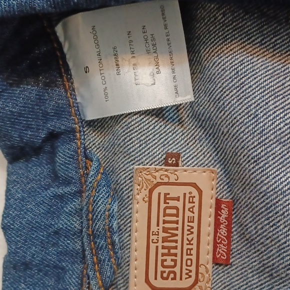 Schmidt Work Wear Womans Jean Jacket S New No Tag - Picture 4 of 9